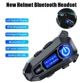 Casque de moto Bluetooth A1 casque sans fil écran LCD appel mains libres musique étanche IP67