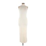 CARLI BYBEL X MISS GUIDED Casual Dress - Sweater Dress Turtleneck Sleeveless: Ivory Dresses - Women's Size 8