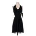 Betsy & Adam by Linda Bernell Cocktail Dress - Wrap: Black Solid Dresses - New - Women's Size 4