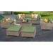 Monterey 8 Piece Outdoor Wicker Patio Furniture Set 08a in Cilantro - TK Classics Monterey-08A-Cilantro