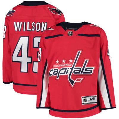 Rotes Washington Capitals-Heimtrikot mit Tom Wilson für Jugendliche Image