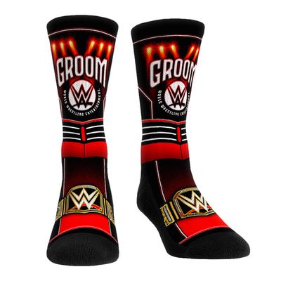 Rock Em Socks – Crew-Socken mit WWE-Logo für den Bräutigam Image