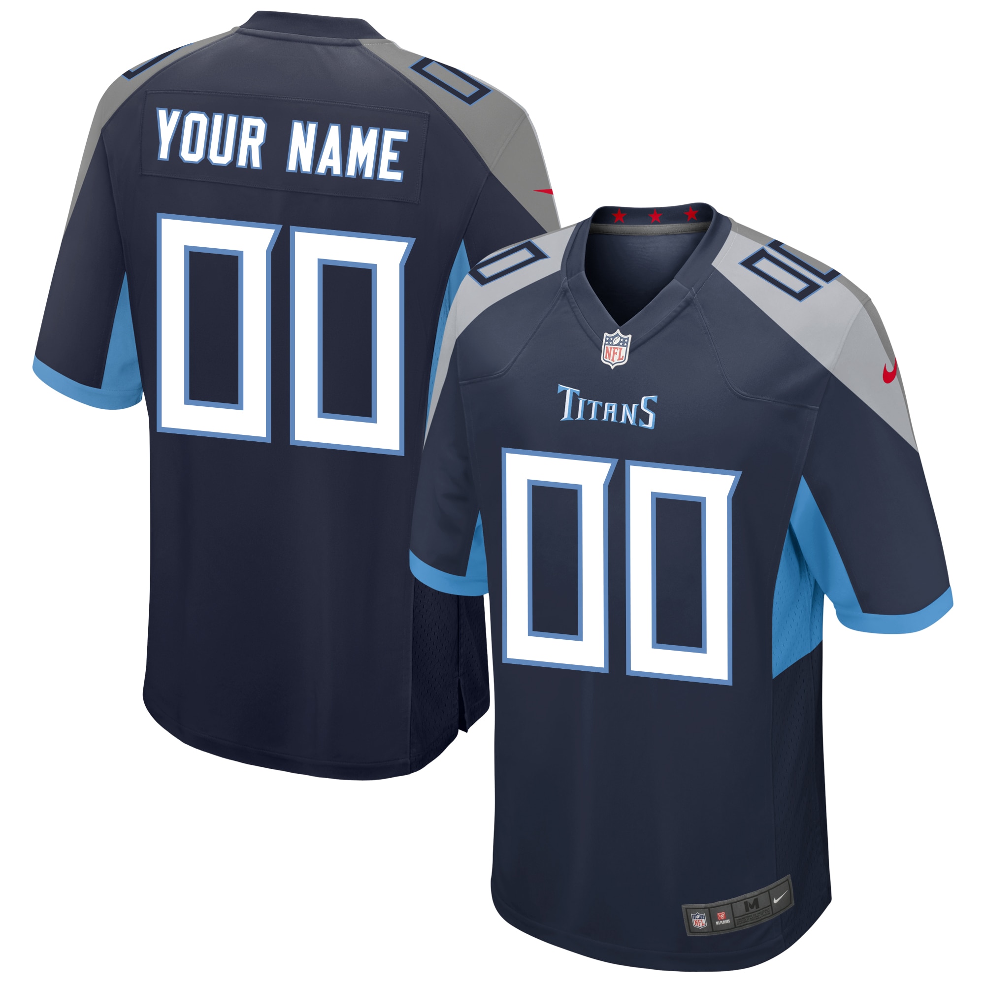 Tennessee Titans Nike Game Heimtrikot – Personalisiert - Herren Image