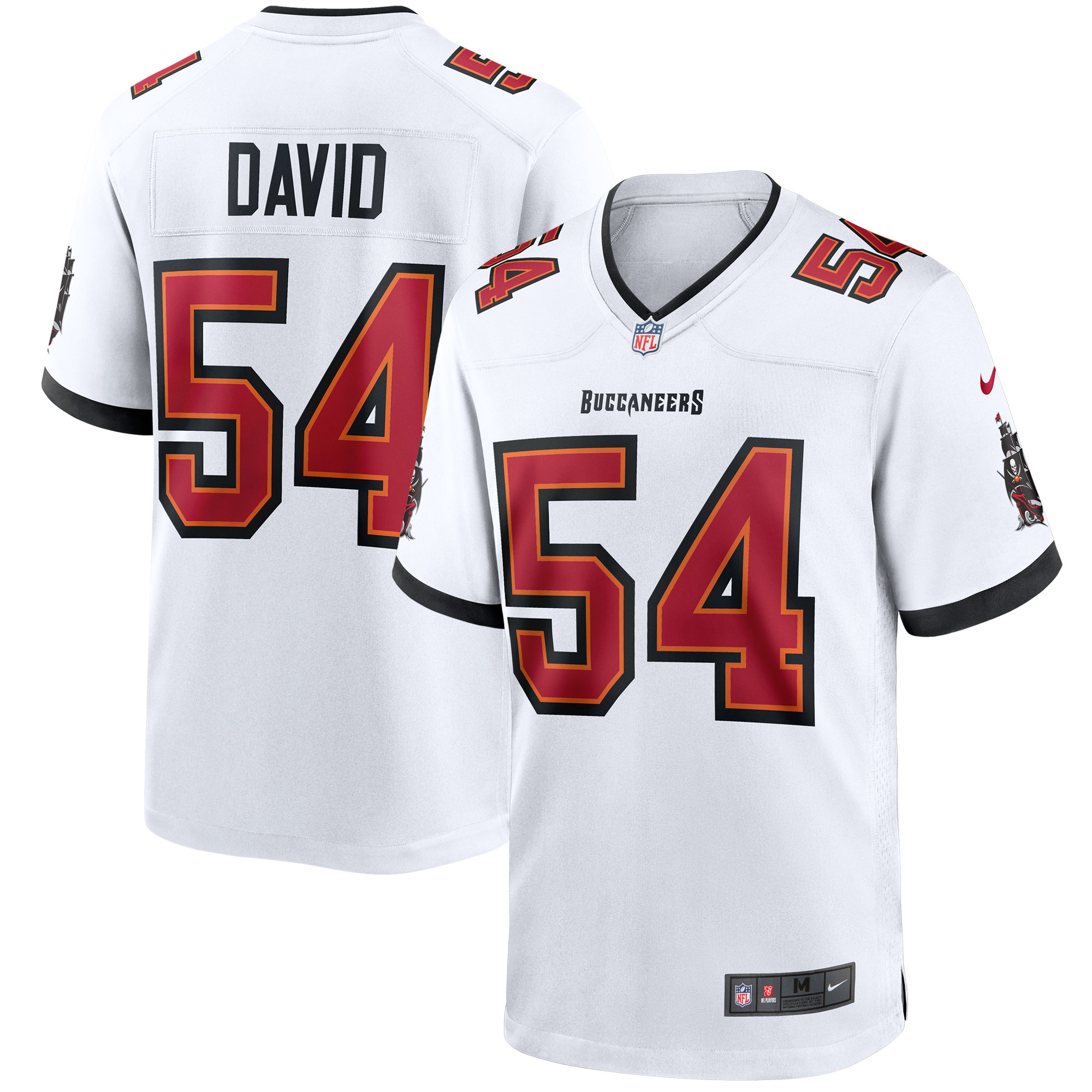 Tampa Bay Buccaneers Nike Auswärtsspieltrikot - Weiß - Lavonte David - Herren Image
