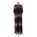 Casual Dress - Maxi: Purple Tie-dye Dresses - Women's Size 26