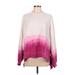 Electric & Rose Sweatshirt: Pink Ombre Tops - Women's Size Large