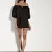 Enza Costa Off-Shoulder Mini Dress - Black