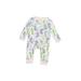 Burt's Bees Baby Long Sleeve Outfit: White Baroque Print Bottoms - Size 0-3 Month