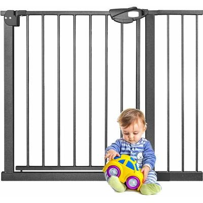 Yardin - Türschutzgitter Treppenschutzgitter ohne Bohren, Türgitter Baby Absperrgitter,