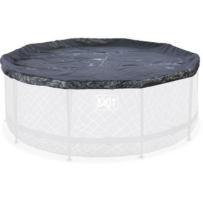 Pool-Abdeckplane EXIT "mit Gummizug für festen Halt", schwarz, für Pool: ø 488cm, Polyvinylchlorid (PVC), Planen, aus extradickem PVC