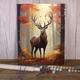 1pc Colorful Deer Paint By Numbers Kit for Adults DIY Digital Oil Painting with Acrylic Paint 16 20 Inch Canvas Wall Art - Relaxing Leisure Activity Perfect for Bedroom Wall Decor