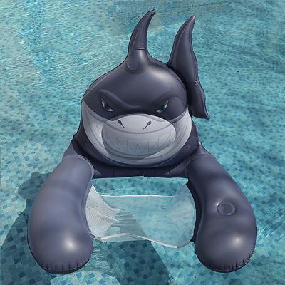 Pvc Inflatable Floating Row In Swimming Pool Foldable Water Net Fabric Striped Hammock Adult Amusement Lounge Chair Floating Bed