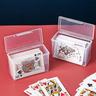 Transparent Plastic Card Storage Box: Ideal Organizer for Game Cards, ID Cards, Playing Cards, Business Cards, and More