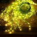 100LED Willow Curtain Lights, 8 Mode Twinkle Fairy String Lights, with USB Plug Decorative Lights, for Christmas Tree Patio Wedding Party Bedroom New Year Decor Lights, Doorplate Pendant Light