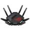 ASUS ROG Rapture GT-BE98 WLAN-Router 10 Gigabit Ethernet Quad-band (2.4 GHz / 5 GHz-1 GHz-2 6 GHz) Schwarz