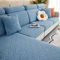 Coprisedile per divano in peluche per soggiorno Cuscino in velluto Divano ad angolo elastico Set di fodere solide per 1/2/3/4 posti