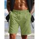 Herren Shorts Kurze Hosen Leinenshorts Kurze Hosen Sommer-Shorts Strandshorts Kurze Hosen Tasche Glatt Komfort Atmungsaktiv Outdoor Täglich Ausgehen Modisch Brautkleider schlicht Weiß Blau