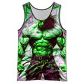 Personen Spritztinte Modisch Designer Herren 3D-Druck Tank Top Shirt Unterhemden Ausgehen Fitnessstudio T-Shirt Schwarz Blau Orange Ärmellos Rundhalsausschnitt Hemd Sommer Frühling Bekleidung S M L