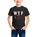 Envmenst Boys Short Sleeve Cotton T-Shirt WTF Wine Turkey Family Thanksgiving Dinner Funny Thanksgiving T-Shirt Kids Girls