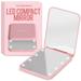 Komoko LED Compact Mirror DNF2 Travel Essentials Vanity Mirror with Lights 1X/3X Magnifying LED Compact Travel Makeup Mirror - HD Mirror 180Â° Foldable Convenient to Carry Ideal Makeup Tool