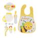 Baby Feeding Set Safe PP Silicone Compact Space Saving Discomfort Relief Toddler Eating Utensils for Home Infant