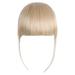 Duklien Hairpiece Female Air Bangs Double Sideburns Hairpiece With Hairpin Fiber Bangs Bangs Fringe With Temples Hairpieces for Women Clip on Air Bangs Flat Bangs Hair Extension (L)
