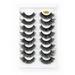 Adpan Eyelashes False Eyelashes Fluffys 8D Faux Minks Lashes Cat-Eye Wispy Lashes 8 Pairs Pack Dramatic Long Thick Volume Fake Eye Lashs Multipacks 1X False Eyelashes Set (8 Pairs)