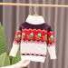 Uuszgmr Sweater For Child Boys Girls Xmas Toddler Child Baby Girls Cute Cartoon Turtleneck Sweater Top Christmas Outfits Soft Skin Comfortable Wear
