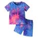 BOLUOYI Girls Christmas Dress Kids Toddler Baby Girls Spring Autumn Print Cotton Short Sleeve Tops Tshirt Shorts Outfits Clothes