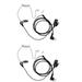 TDYUSG Acoustic Tube Earpiece Walkie Talkie Headset With Mic Ptt for Motorola Cp200 Cp200d Cls1410 Cls1110 CP185 Rdm2070d Two Way Radio 2Pack