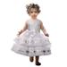 Tengma Toddler Girls Dresses Xmas Princess Kids Paillette Tulle Bowknot Dress Pageant Party Christmas Gown Wedding Dress&Skirt Wedding Party Princess Dress Pageant Gown White 120