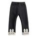 ZHAGHMIN Toddler Baby Girls Cute Stretchy Leggings Pants Casual High Waisted Soft Cotton Rabbit Jogger Pants Solid Ribbed Warm Long Pant Black Size110