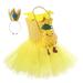 Toddler Girls Outfits Kids Baby Fancy Dress Tutu Princess Dress With Bag Headbands Set 3Pcs Party Clothes for Girls Size 2-3T