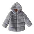 BOLUOYI Girls Winter Coat Size 8/9 Toddler Girls Jacket Fall Winter Toddler Kids Collar Soild Jackets Warm Hooded Woolen Jacket Coats