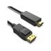 DisplayPort to HDMI 6 Feet Gold-Plated Cable Display Port to HDMI Adapter Male to Male Black 1Pack