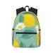 Easygdp Lemons Chamomile Flowers And Leaves Casual Laptop Backpack Large Capacity Schoolpack for School Travel Business