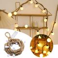 Zynic Party Light-up Decoration LED Ball Hemps Rope Light String Bubble Ball Decorative Light String Lights String Lights Home Props