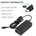 65W Type-C Tip For Lenovo ThinkPad Laptop AC Adapter Power Supply USB Charger