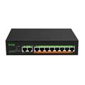 Splitter 10/100/1000mbps gigabit POE switch RJ45 switch RJ45 Hub 2+8 port VLAN switch Ethernet Smart Network Switcher