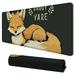 Ullo0ord I Give Zero Fox Fashion Desk Mat Protector Non-Slip Waterproof Mouse Pad for Office Home