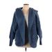 Nordic Beach Faux Fur Jacket: Blue Jackets & Outerwear - Women's Size 1X