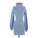 Shein Casual Dress - Sweater Dress: Blue Dresses - Women's Size Small