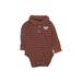 Carter's Long Sleeve Onesie: Brown Bottoms - Size 9 Month