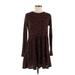 Trafaluc by Zara Casual Dress - DropWaist: Black Hearts Dresses - New - Women's Size Medium