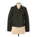 BB Dakota Faux Leather Jacket: Green Jackets & Outerwear - Women's Size Large