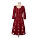 Danny And Nicole Casual Dress: Red Dresses - Women's Size Medium