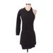 BCBGeneration Casual Dress - Sweater Dress: Black Marled Dresses - Women's Size X-Small