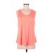 Skechers Active Tank Top: Orange Activewear - Women's Size Medium