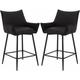 Woltu - Lot de 2 Tabourets de Bar. Tabouret Bistro Rembourré. Chaise Haute en Similicuir. Pieds en