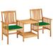 Winston Porter Patio Bistro Set Table & Chairs Conversation Set Solid Acacia Wood in Brown | Wayfair 33491642FBC1411492A8FB3DB06A5085